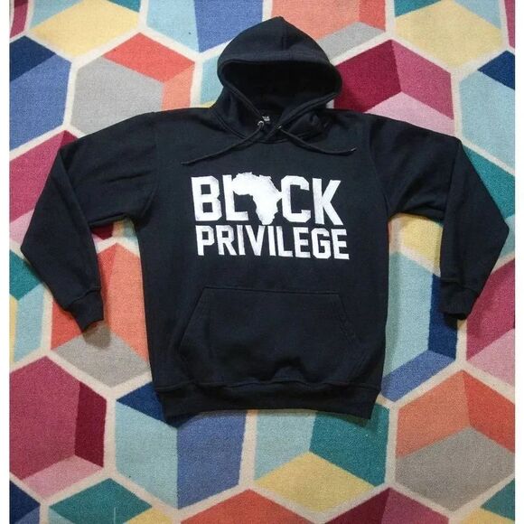 HUMBLEFLOURISHBRAND  Black Privilege Hoodie XS - Picture 1 of 2